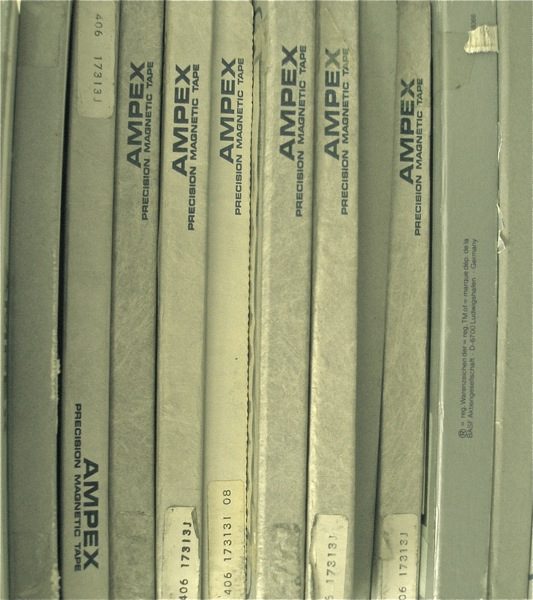 Ampex NAB reel quarter inch tape boxes