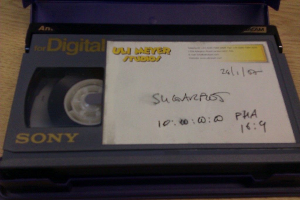 Digital Betacam tapes  greatbear audio and video digitising