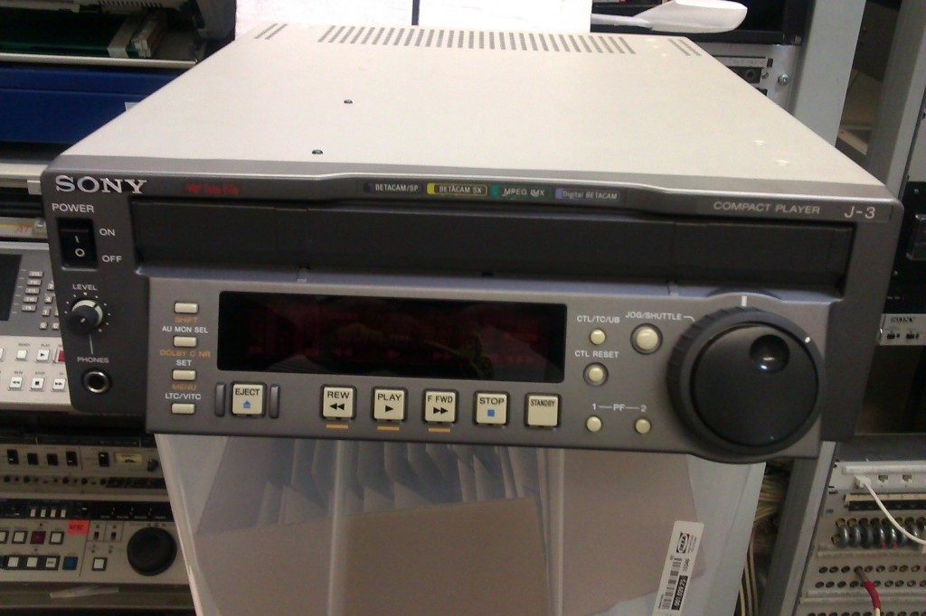 Sony J-3 digital betacam SDI playback machine