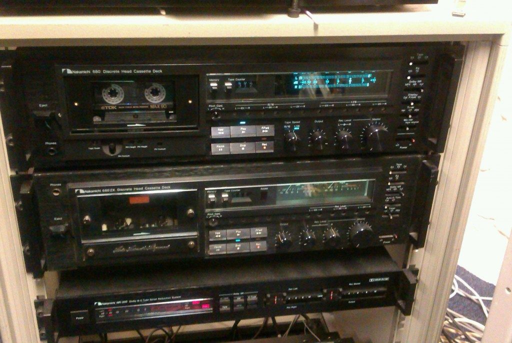 Nakamichi audio cassette digitising rack at the Great Bear