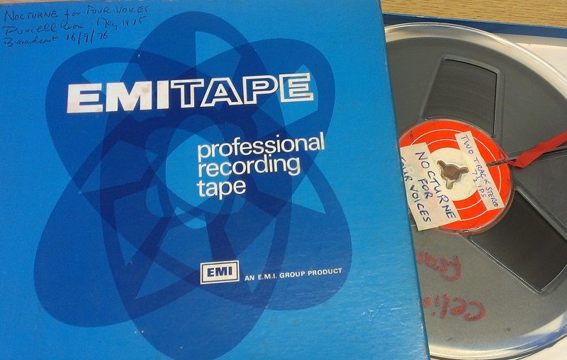 Open reel tape and box