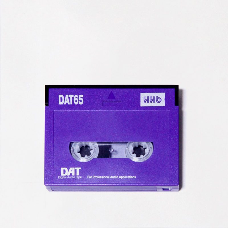 bright purple rectangular DAT cassette, inscribed: For Professional Audio Applications