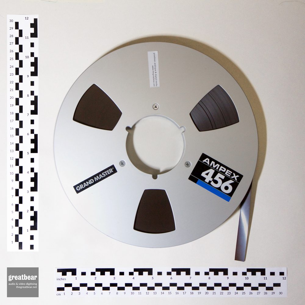 ½ inch, 8 & 16 track multitrack reel-to-reel tape digitising