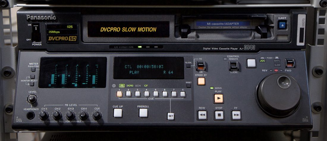 DVCPRO video digitised & transferred to digital FFV1, MOV & MP4