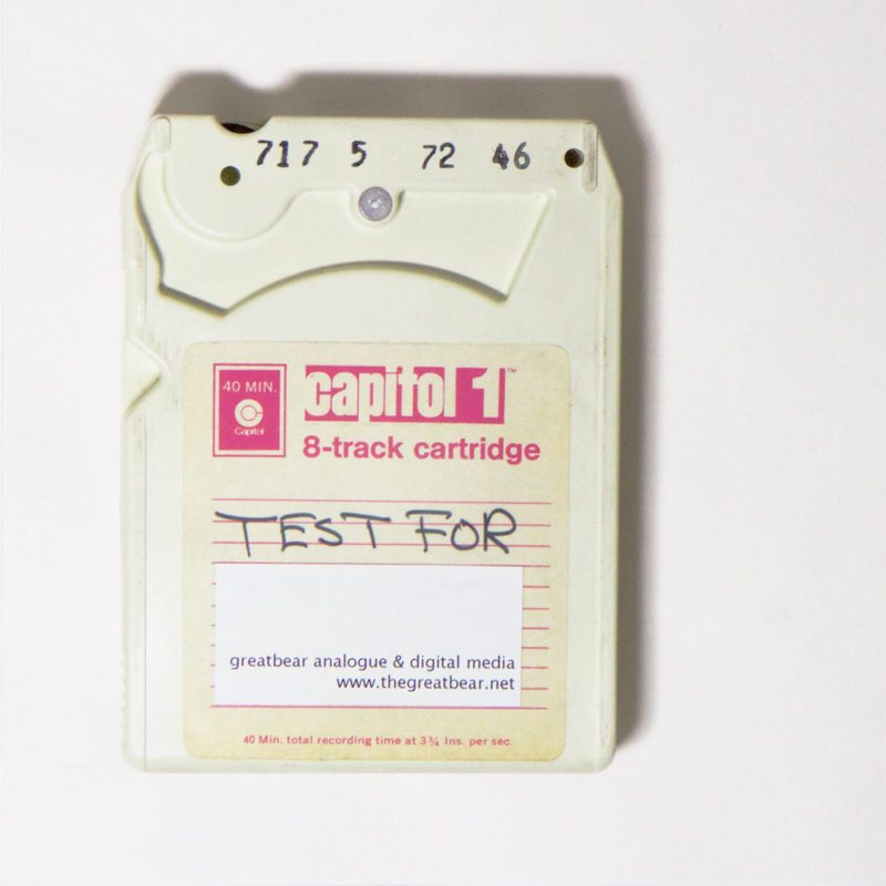 cream-coloured opaque plastic cartridge labelled: capitol 1, 40 minute