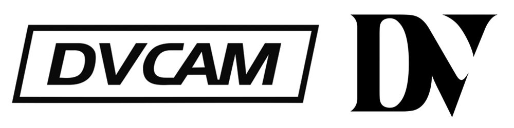 dvcam and dv logos, black on white